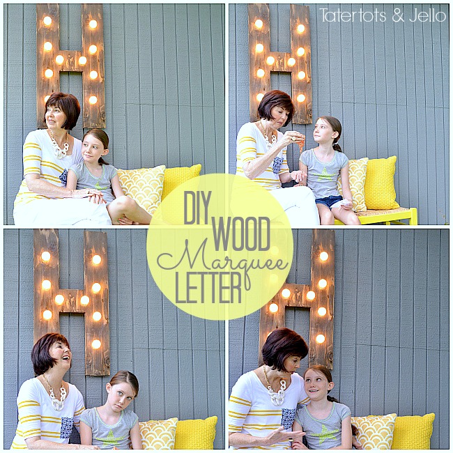 Make a Quick Outdoor Wood Marquee Letter (DIY Tutorial)!