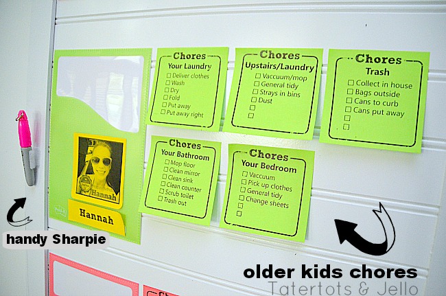 Make a Post-It Note Chore Chart (With Free Printables