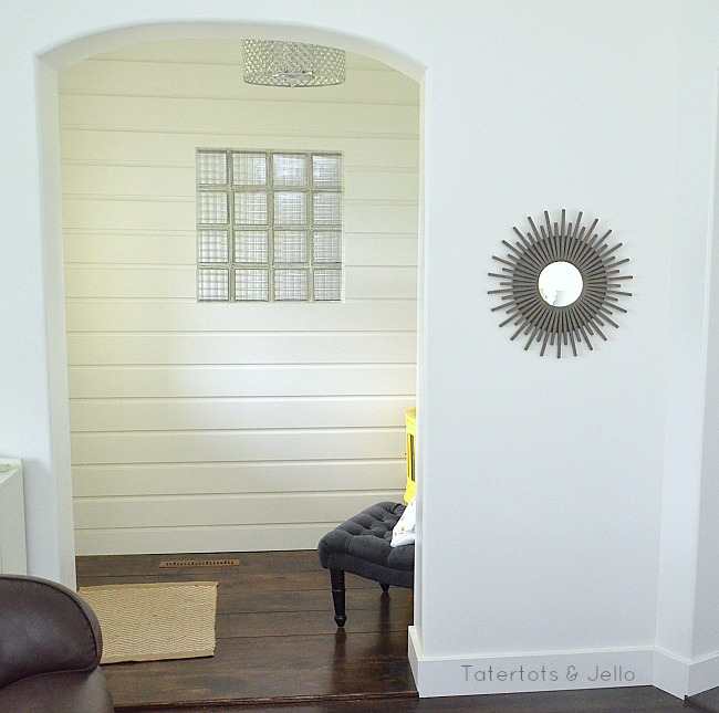 planked entryway at the 1905 Cottage