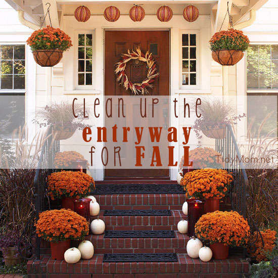 How to get your entry way ready for fall at TidyMom.net