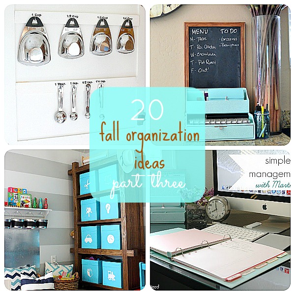 20 Fall Organization Ideas Part Three