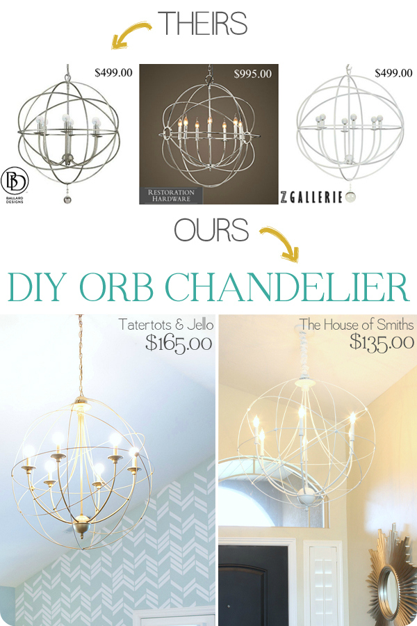 diy orb chandelier