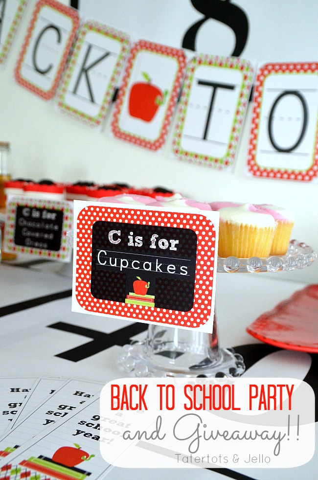 Throw a Back to School Party and a Party Package Giveaway!!