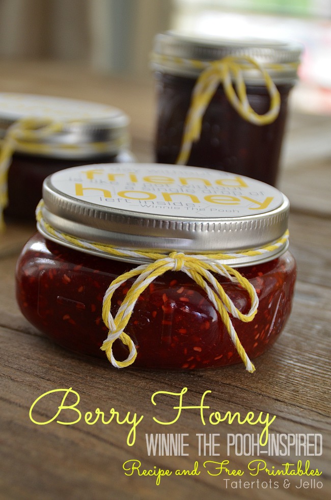 berry honey recipe and free printable at tatertots and jello