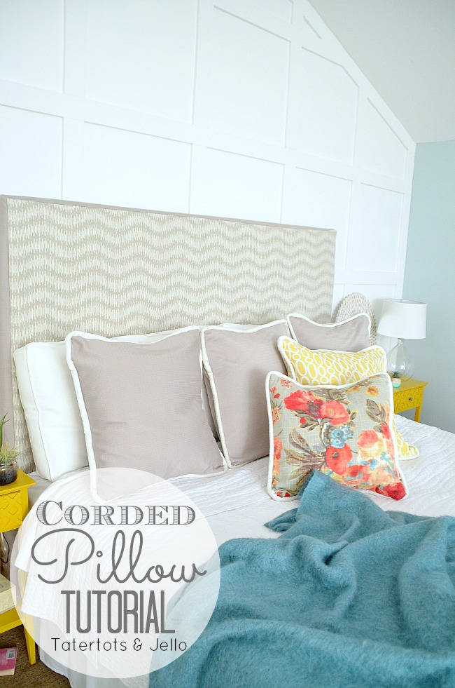 corded pillow tutorial and video
