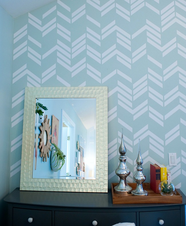 herringbone wall decals