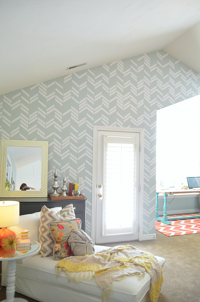 herringbone wall vinyl decals