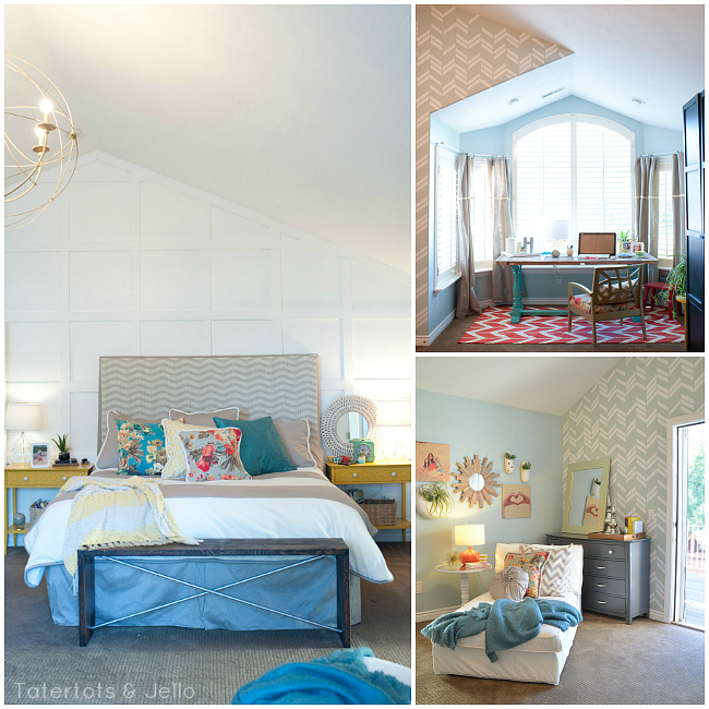 3o day challenge master bedroom makeover at Tatertots and Jello. #HGTVHomeMagic #homedecor #bedroom