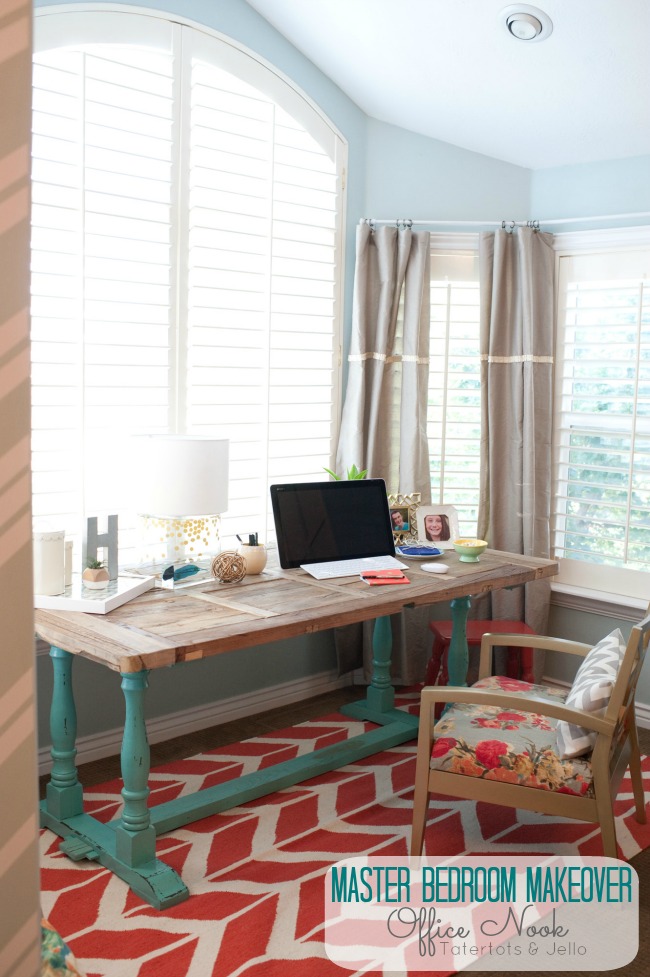 master bedroom office nook at tatertots and jello