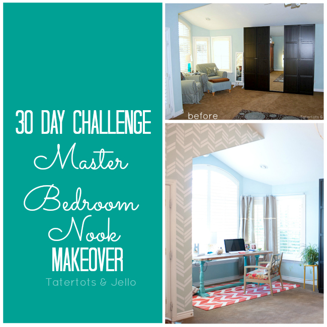 master bedroom office nook makeover at tatertots and jello