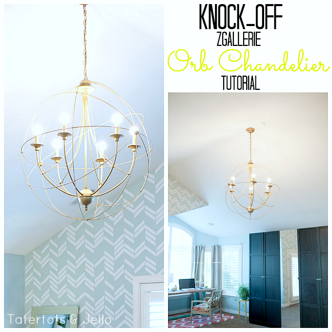 diy orb chandelier