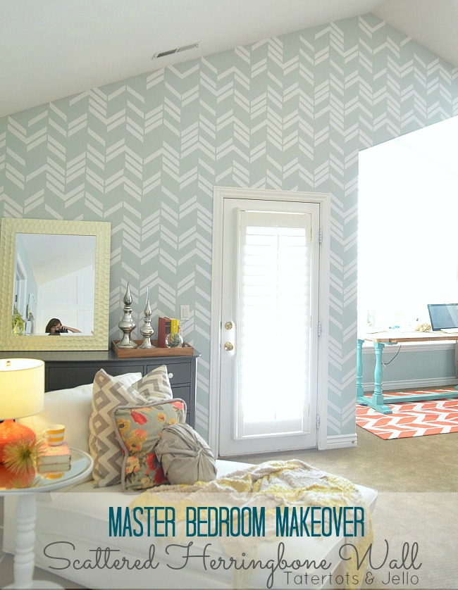 scattered herringbone wall vinyl