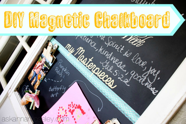 Make a Kitchen Magnetic Chalkboard {Project Fail?}
