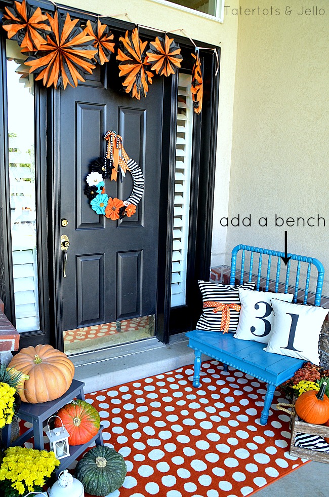 add a bench to your porch