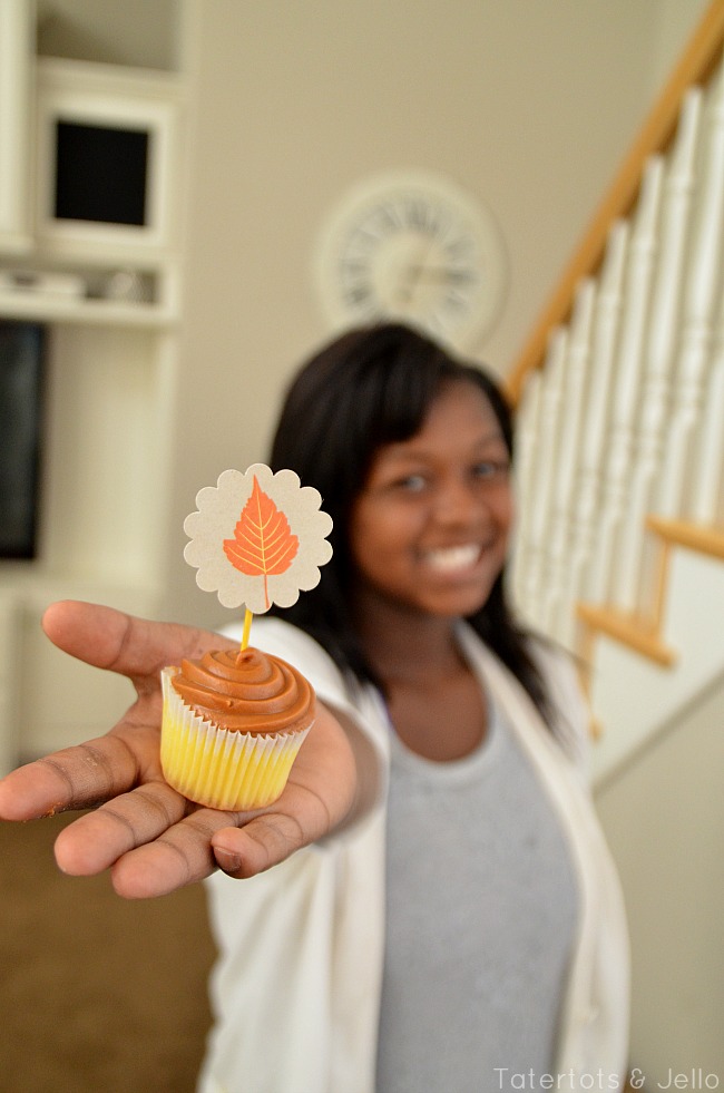fall free cupcake toppers at tatertots and jello