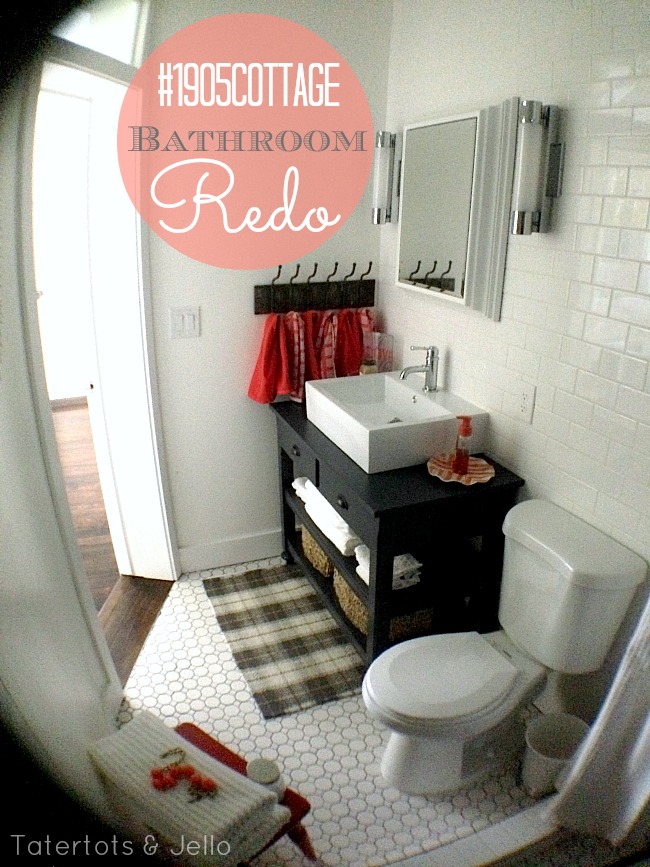 1905 cottage bathroom redo at tatertots and jello