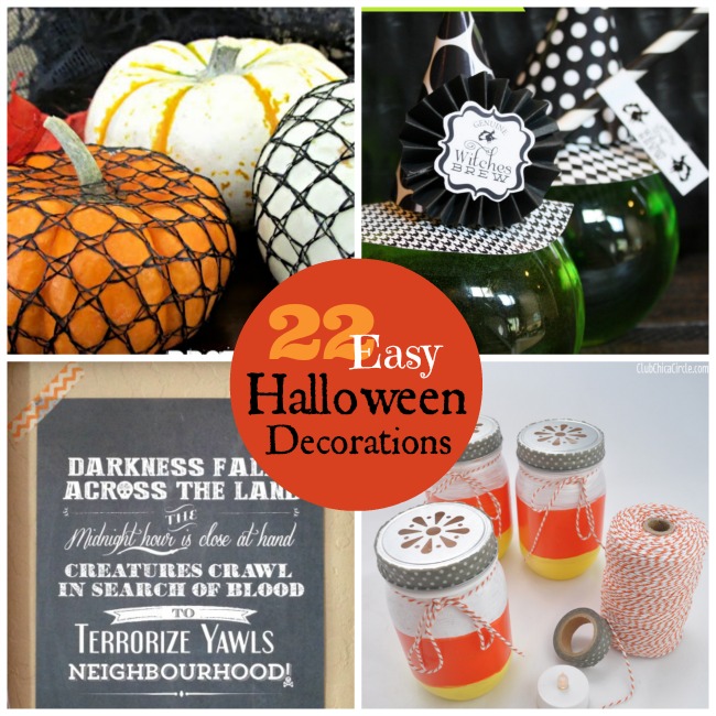 Great Ideas -- 22 Easy Halloween Decorations!