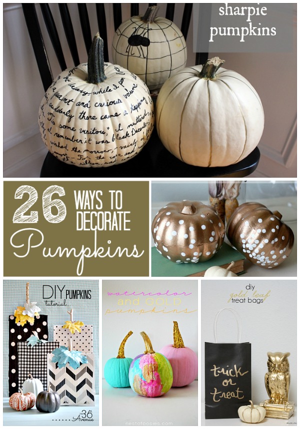 26 ways to decorate pumpkins
