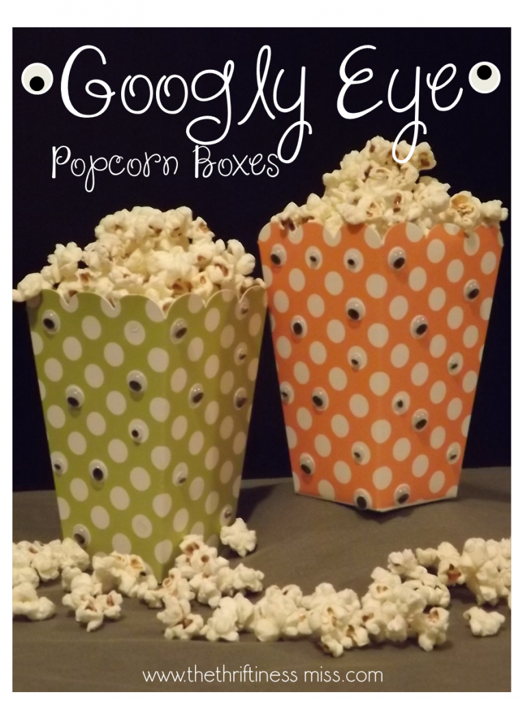 DIY Googly Eye Popcorn Boxes HalloweenCarfts