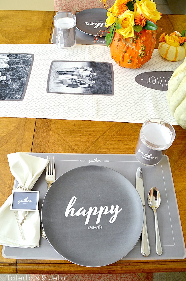 happy Thanksgiving free printables at tatertots and jello