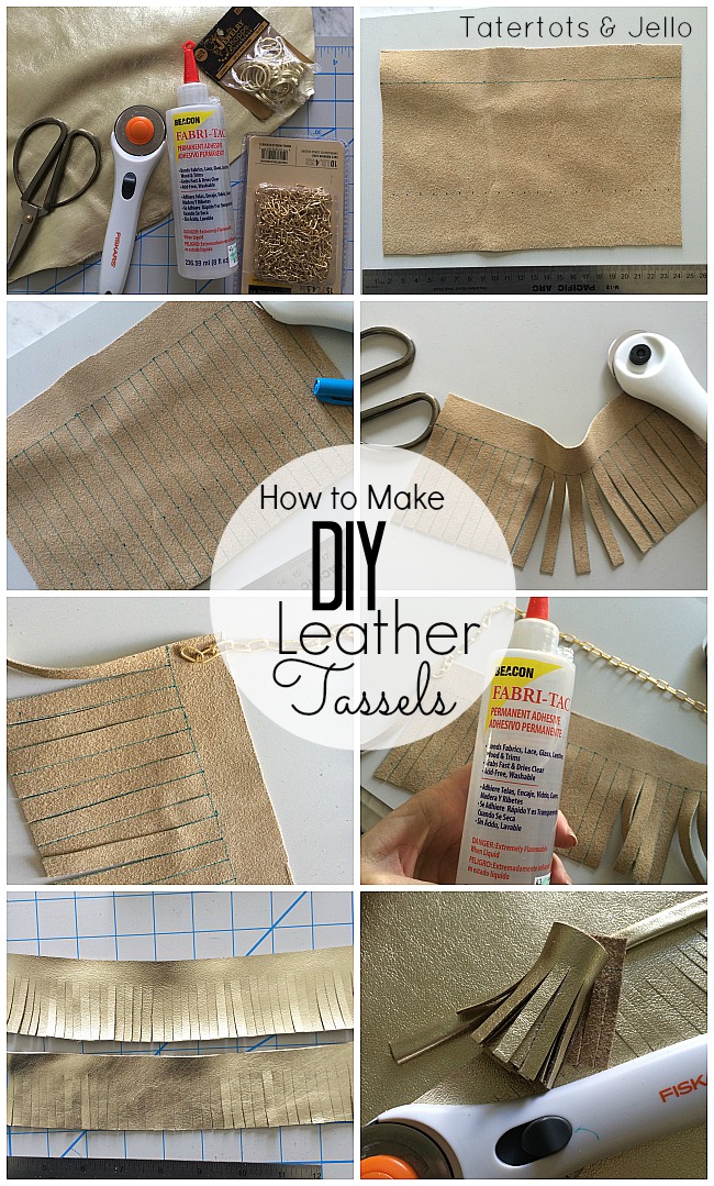 how to make leather tassels