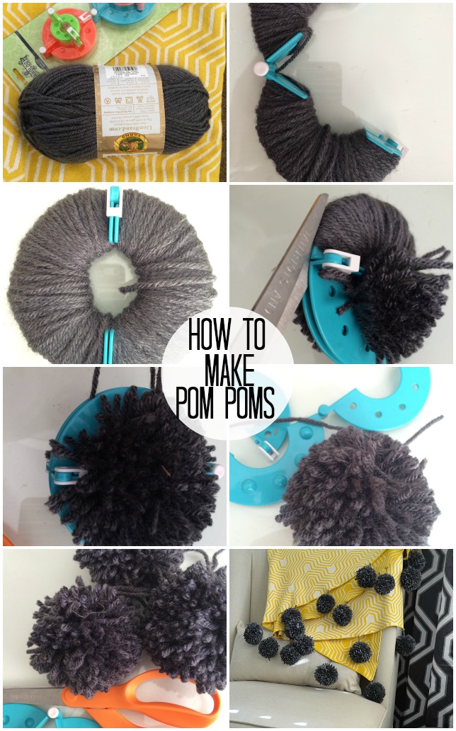 how to make yarn pom poms