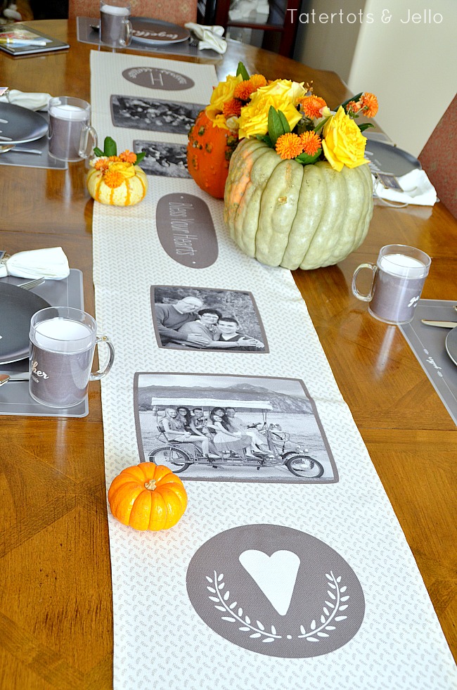 photo thanksgiving runner from shutterfly