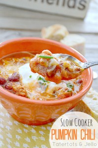 Slow Cooker Pumpkin Chili Recipe! - Tatertots and Jello