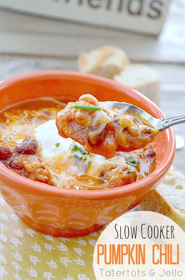 slow cooker pumpkin chili