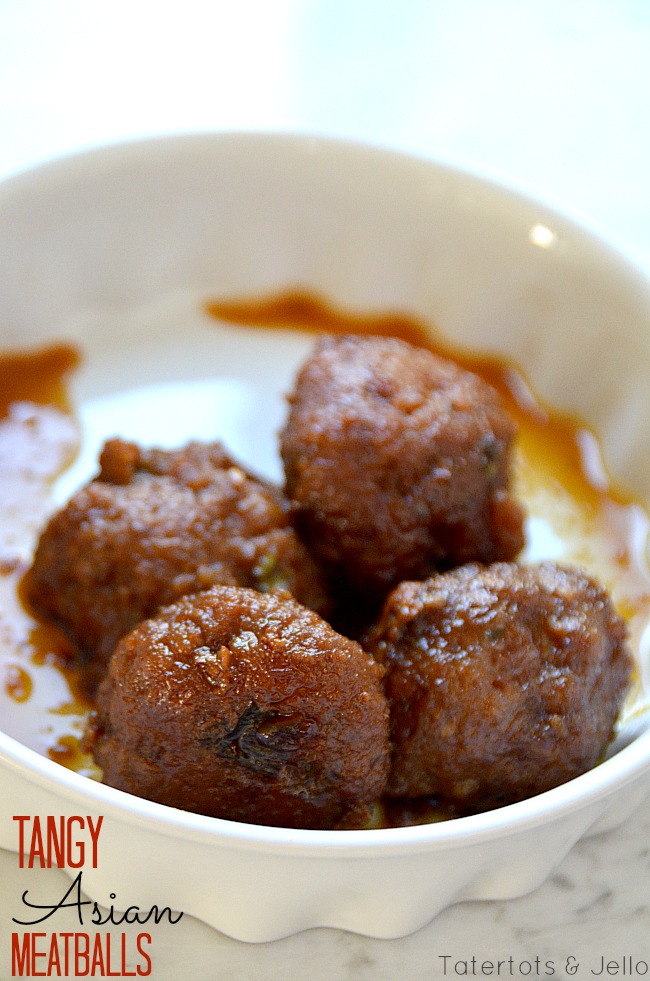 tangy asian meatballs