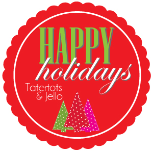 Happy Holidays projects and ideas featured on TatertotsAndJello.com 