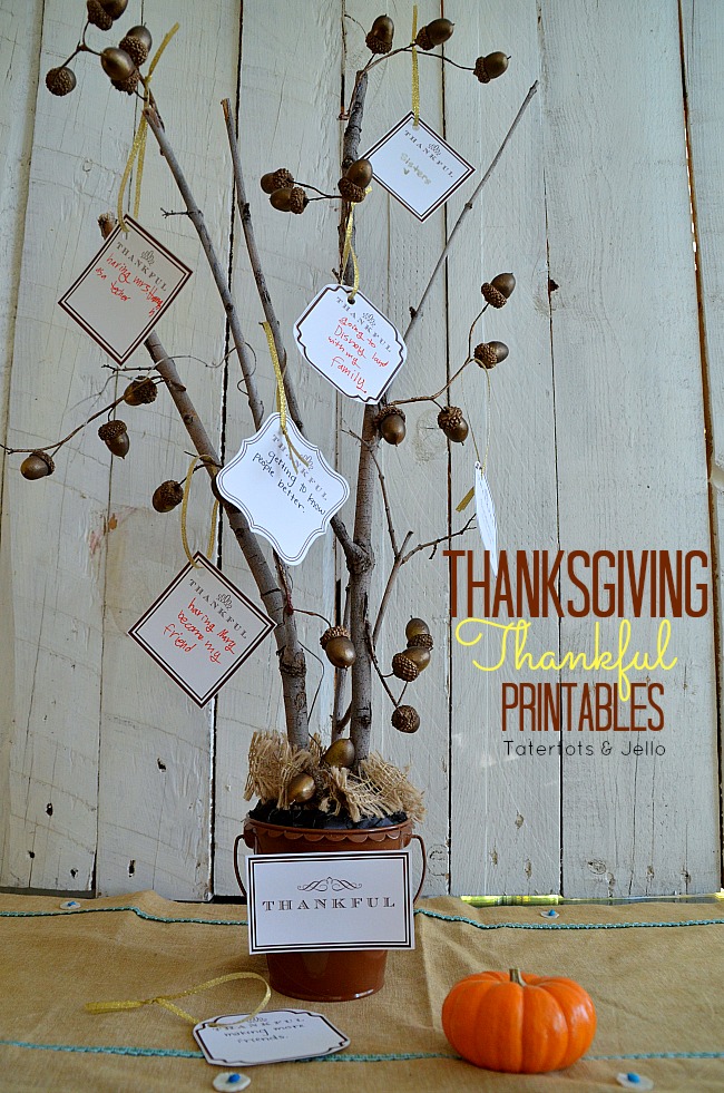 thanksgiving Thankful Printables