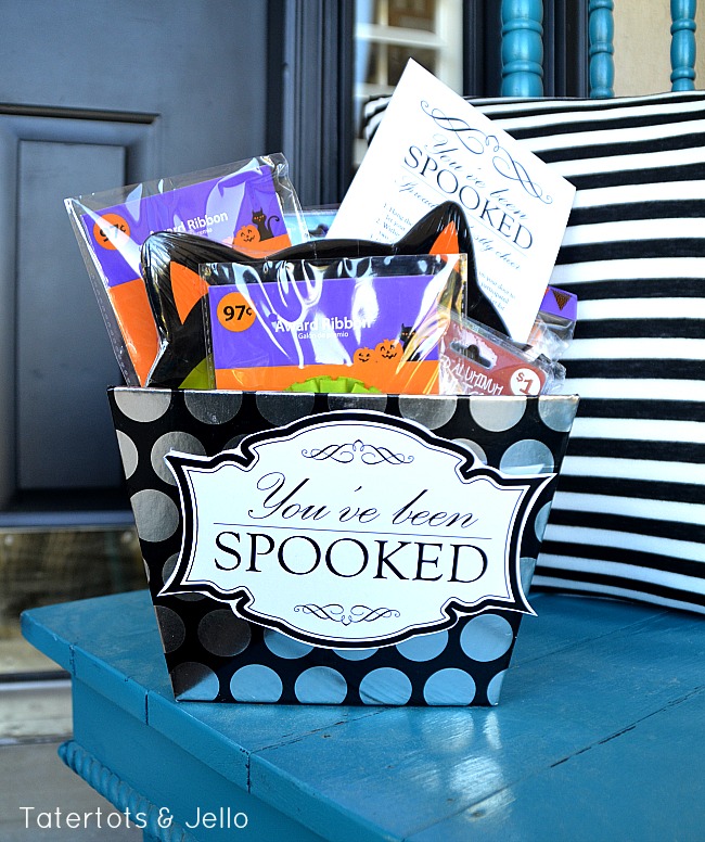 you've been spooked haloween gift basket