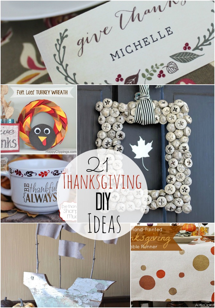 21 diy thanksgiving ideas