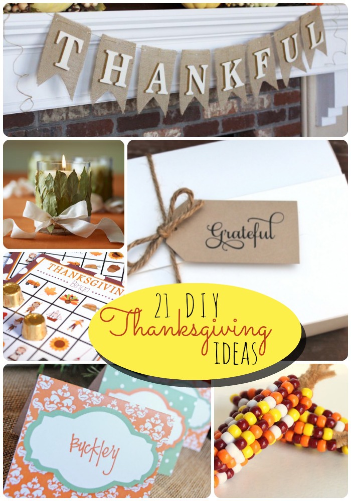 21 diy thanksgiving ideas