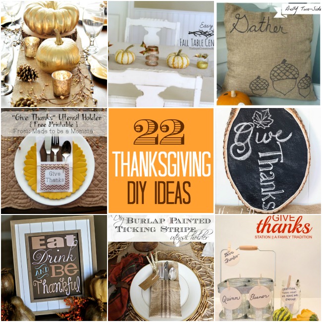 22 thanksgiving diy ideas