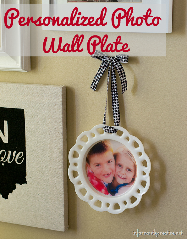 Happy Holidays: Personalized Photo Wall Plate