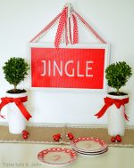 Faux Stained Glass Holiday Sign #LowesCreator