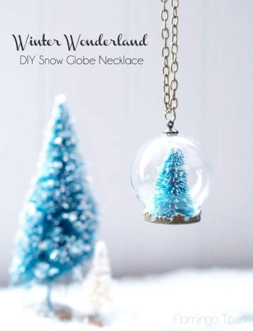 HAPPY Holidays: DIY Snow Globe Necklace!