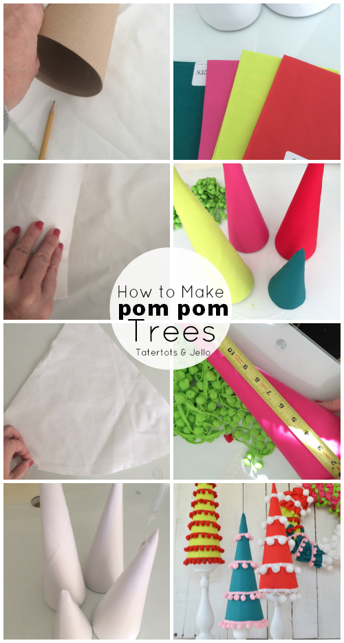 how to make pom pom trees at tatertots and jello