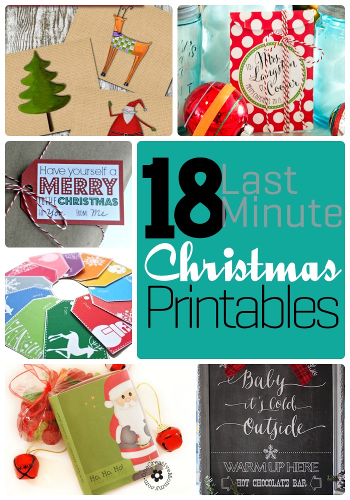 18 christmas printables