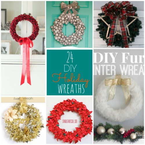 Great Ideas -- 24 DIY Holiday Wreaths!
