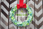 Happy Holidays: Printable Holly Leaf Wreath