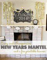 Happy Holidays: Easy and Inexpensive New Years Mantel