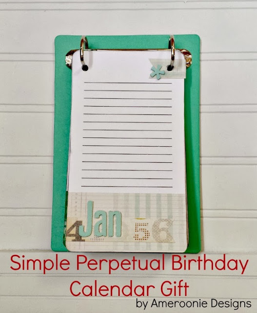 Happy Holidays: Perpetual Birthday Calendar Gift Idea
