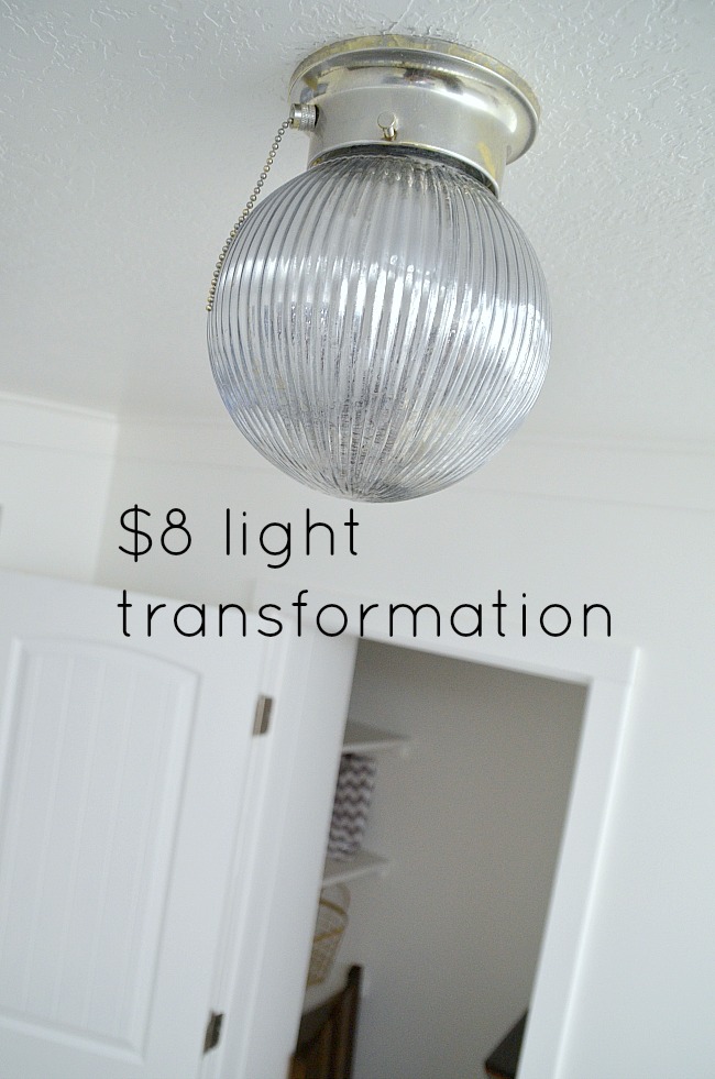 cheap light transformation with mercury glass paint