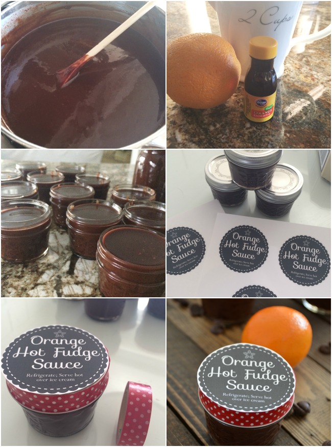 make orange hot fudge sauce neighbor gifts