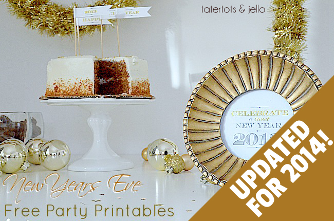 FREE New Year’s Eve Party Printables – Updated for 2014!