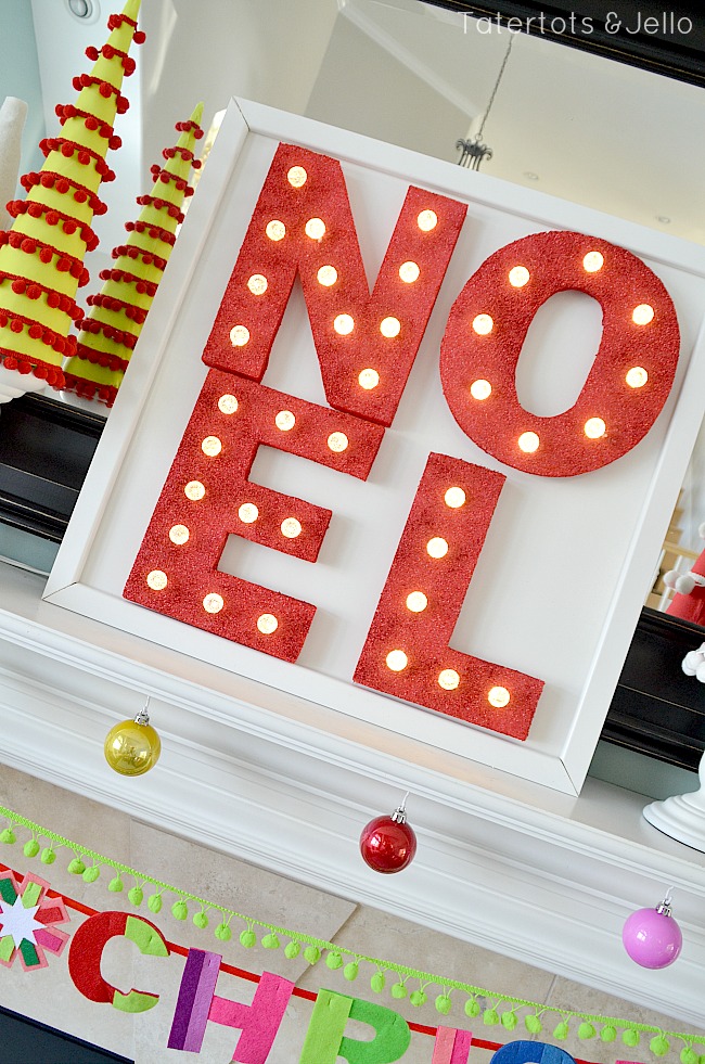 noel marquee letters made out of styrofoam