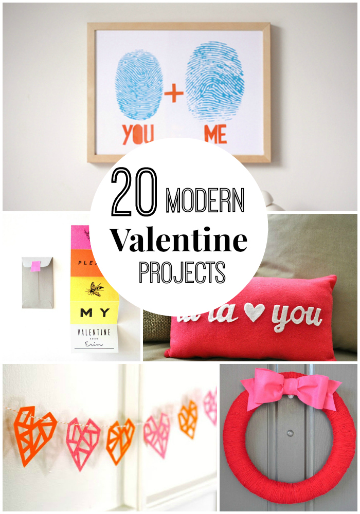 20 modern valentine projects